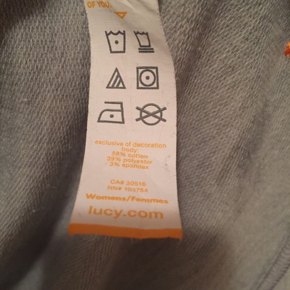 Lucy Open Front Oversized Sweatshirt Gray Small - Picture 3 of 7